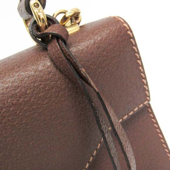 GUCCI Brown Leather Shoulder Bag - Picture 7 of 16